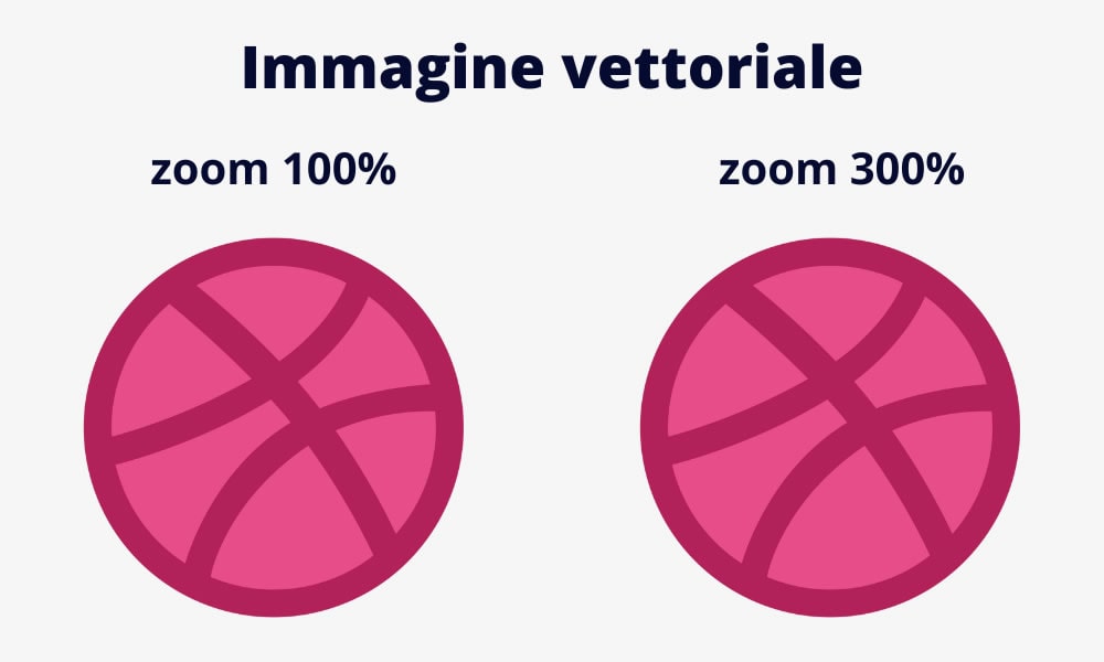 esempio di immagine vettoriale scalata