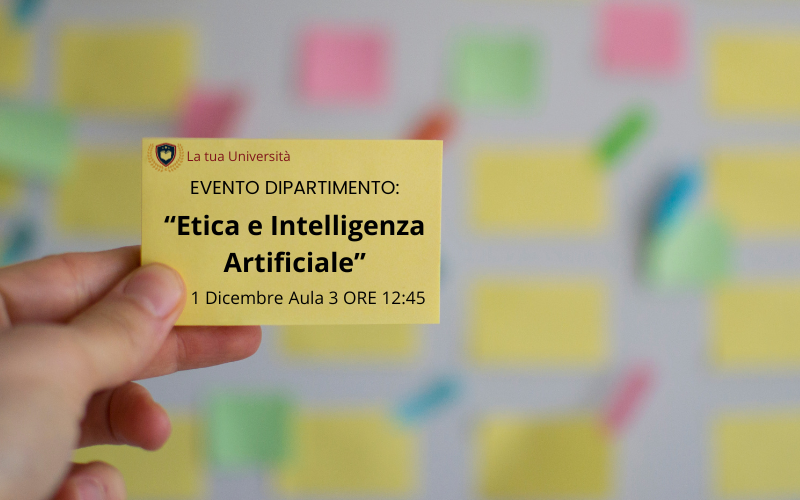 promozione evento dipartimento con post it