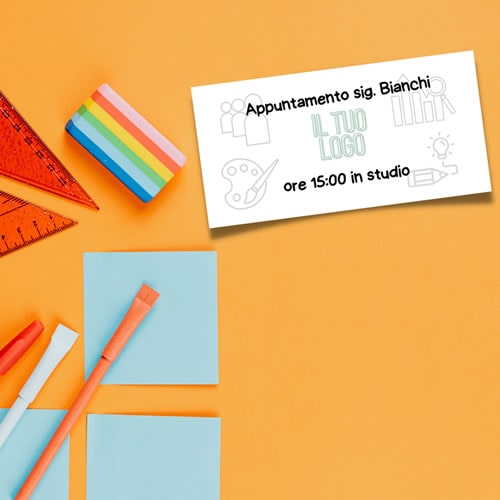 post-it personalizzato con appuntamento