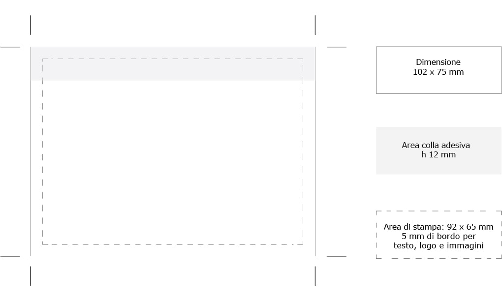 area adesivo stampa memo Handy Jotting 102x75