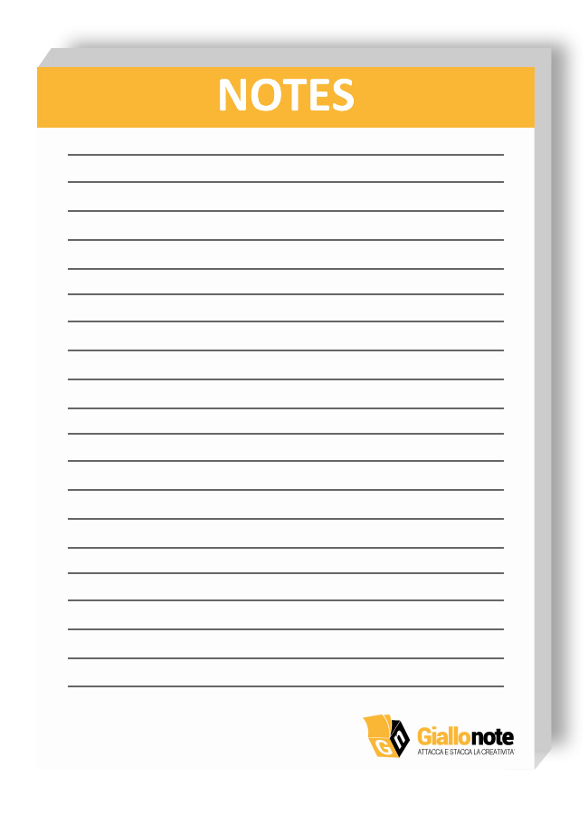 Esempio di personalizzazione Block Notes A6