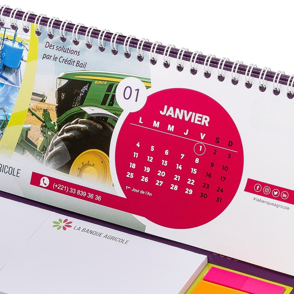 12 fogli calendario personalizzati