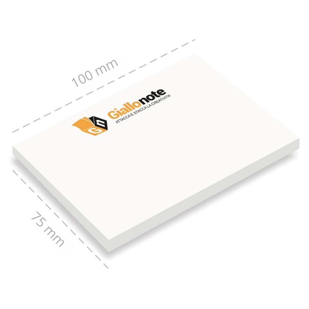 post it 100x75 su calendario con stampa logo