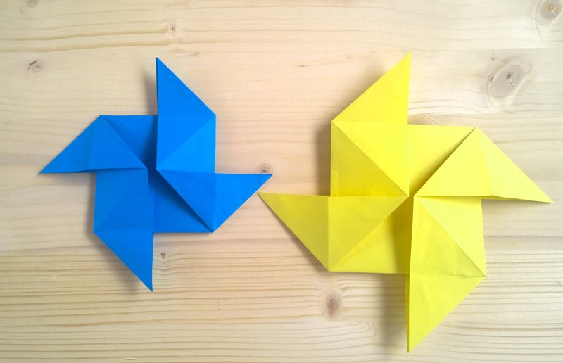 Girandole colorate Origami