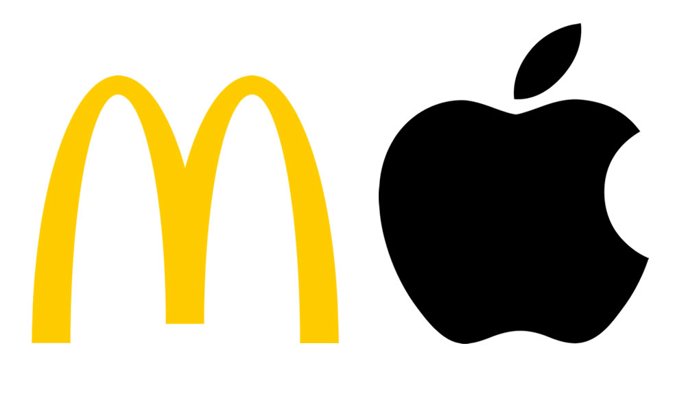 logo Mcdonalds's ed Apple