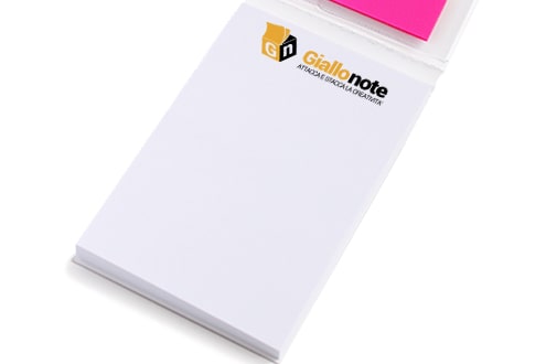 personalizzazione mini organizer memo adesivi 50x75 con copertina