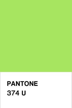 Colore pantone 374 U