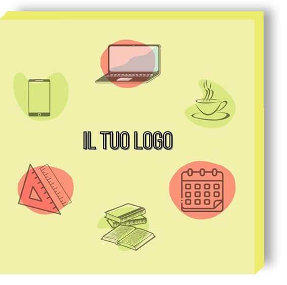 Post it Giallo personalizzato con stampa Logo