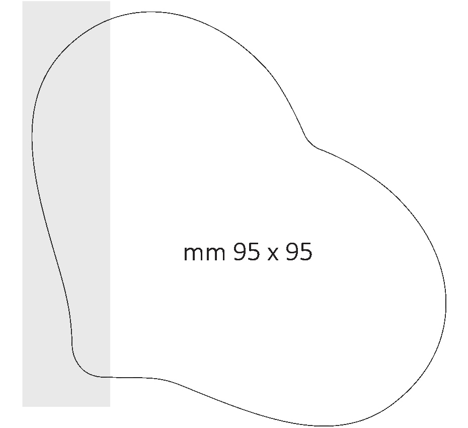 Post it a forma di cuore dimensione 95 x 95 mm