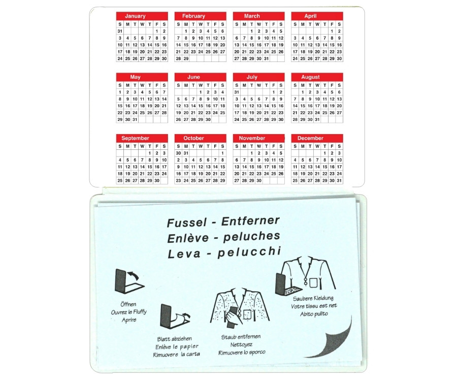 seconda di copertina personalizzata con stampa calendario