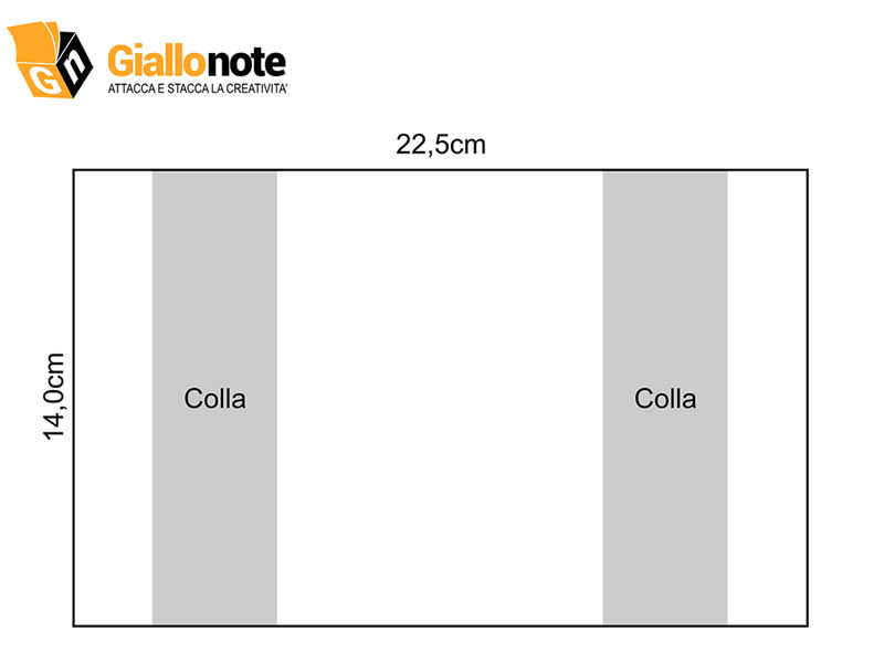 Template Area stampa e area colla SafeNote